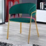 Tavern Modern Cafe Dining Chair Metal Legs