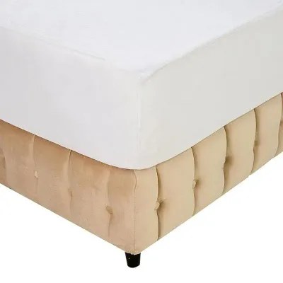 Cyra Button Tufted Upholstered Velvet Platform Bed Modern Design King Size 200x180 - Image 5