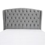 Aida Button Tufted Bed Double Size 200x120