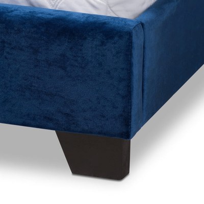 Sila Velvet Panel Bed King Size 200x200 - Image 2