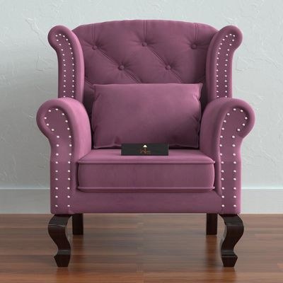 Modern Majestic Wing Chair Elegant Seating - Image 2