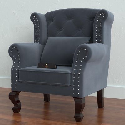 Modern Majestic Wing Chair Elegant Seating