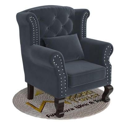 Modern Majestic Wing Chair Elegant Seating - Image 3