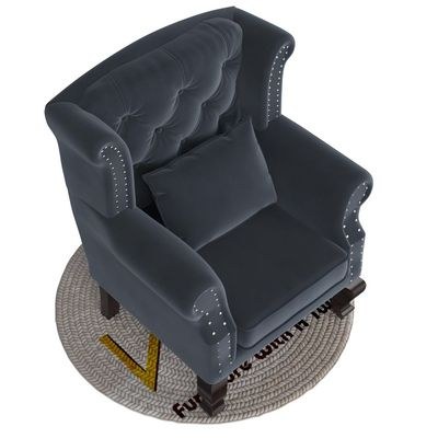 Modern Majestic Wing Chair Elegant Seating - Image 5