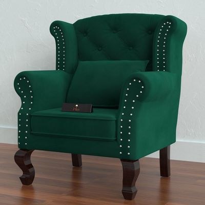 Modern Majestic Wing Chair Elegant Seating