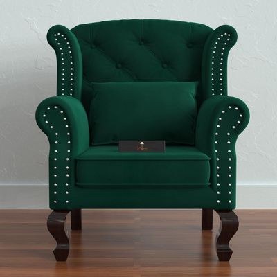 Modern Majestic Wing Chair Elegant Seating - Image 2