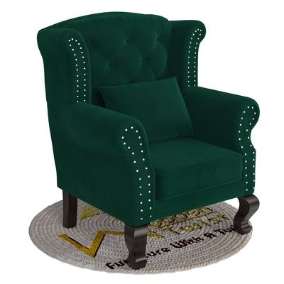 Modern Majestic Wing Chair Elegant Seating - Image 3