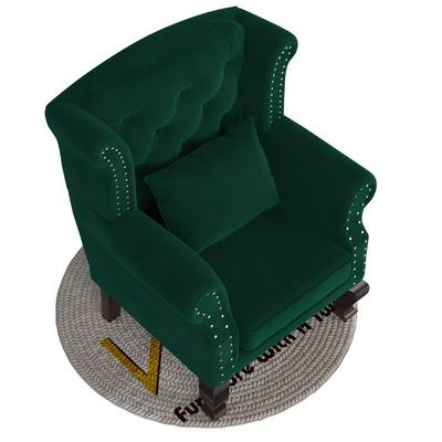 Modern Majestic Wing Chair Elegant Seating - Image 4