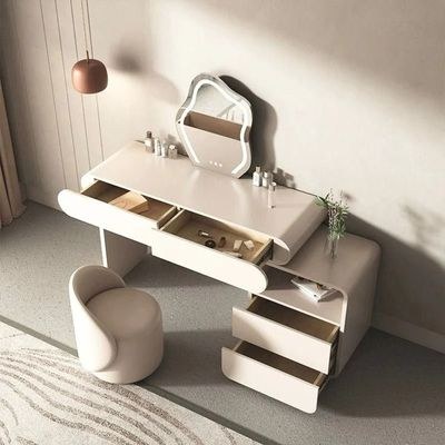 Dressing Table with Mirror and Chair - Image 2