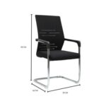 Mesh Guest Chair For Visitors With Mesh Upholstery and Breathable Fabric, Comfortable Mesh Ergonomic Modern Furniture for Visitors Meeting Groups