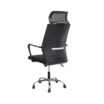 Office Chair, Desk Mesh Chair, Ergonomic Computer Chair, 360° Swivel Chair, Adjustable Lumbar Support, Headrest, and Armrests, Lockable Tilt, Black