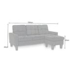 Modern Design Sofa cum Bed or 3 Seater Sofa Soft PU Fabric 3-Seater Sofa, Made of finest Pu Fabric sofa cum bed is Foldable Futon Bed for Living Room – Light Brown