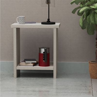 Mahmayi Modern Night Stand Table, Side Table with Sturdy Legs for Elegance and Functionality Ideal for Home, Living Room, Office - Light Grey - Image 4