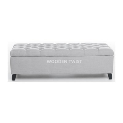 Zelja Solid Wood Flip Top Storage Bench Couch - Image 4
