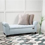 Zamansız Button Tufted Design Premium Wood 2 Seater Storage Bench