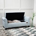 Zamansız Button Tufted Design Premium Wood 2 Seater Storage Bench