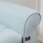 Zamansız Button Tufted Design Premium Wood 2 Seater Storage Bench