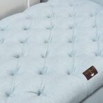 Zamansız Button Tufted Design Premium Wood 2 Seater Storage Bench