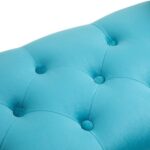 Wooden Twist Svzy Elegant Button Tufted Modern Bench Sofa Couch for Living Room, Bedroom, Entryway