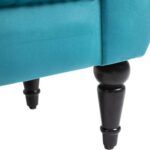 Wooden Twist Svzy Elegant Button Tufted Modern Bench Sofa Couch for Living Room, Bedroom, Entryway