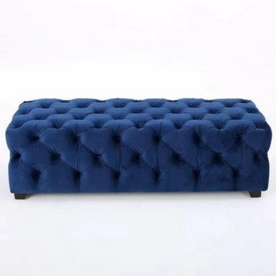 Wide Tufted Modern Bench For Living Room - Image 3