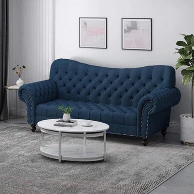 Nathan Chesterfield Button Tufted 3 Seater Sofa Set