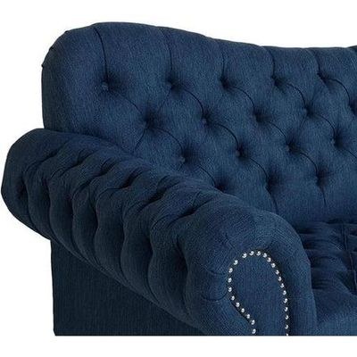 Nathan Chesterfield Button Tufted 3 Seater Sofa Set - Image 3