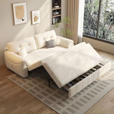 Sofa Bed Retractable Couch, Sofa Convertible Bed - Dark Gray - 190 cm - Image 2