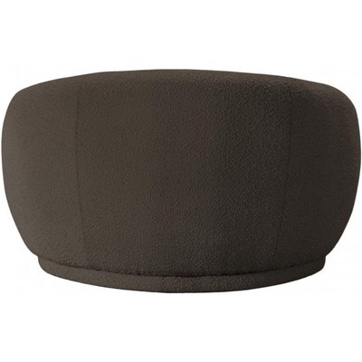 Snug Rounded Back Rich Brown Modern Boucle Sofa - Image 4