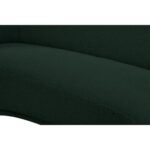 Snug Rounded Back Rich Green Modern Boucle Sofa