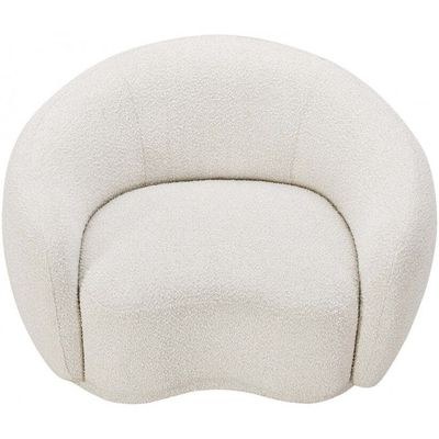 Snug Modern Rounded Back Rich Cream Boucle Sofa - Image 3
