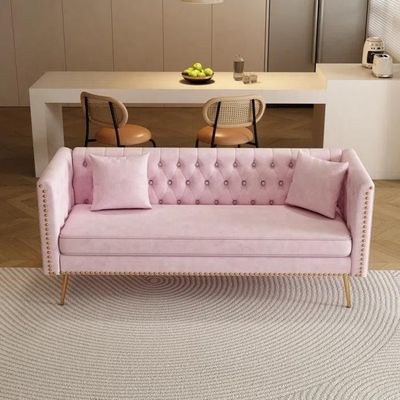Opulent Modern Sofa Elegant Velvet Seating 3 Seater Sofa Set - Image 3