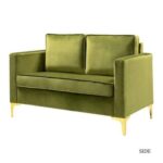 Avión Solid Wood Loveseat 2-Seater Bench with Two Cushions