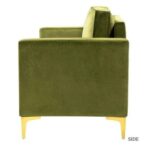 Avión Solid Wood Loveseat 2-Seater Bench with Two Cushions