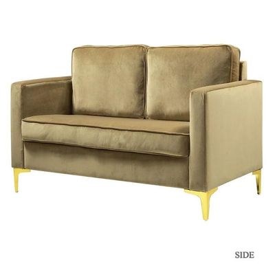 Avión Solid Wood Loveseat 2-Seater Bench with Two Cushions - Image 2