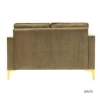 Avión Solid Wood Loveseat 2-Seater Bench with Two Cushions