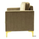 Avión Solid Wood Loveseat 2-Seater Bench with Two Cushions