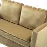 Avión Solid Wood Loveseat 2-Seater Bench with Two Cushions