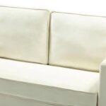 Avión Solid Wood Loveseat 2-Seater Bench with Two Cushions