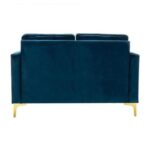 Avión Solid Wood Loveseat 2-Seater Bench with Two Cushions
