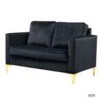 Avión Solid Wood Loveseat 2-Seater Bench with Two Cushions
