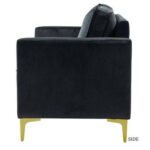Avión Solid Wood Loveseat 2-Seater Bench with Two Cushions