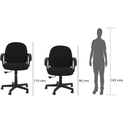 Helena 591-1 Low Back Chair UK Black - Image 2