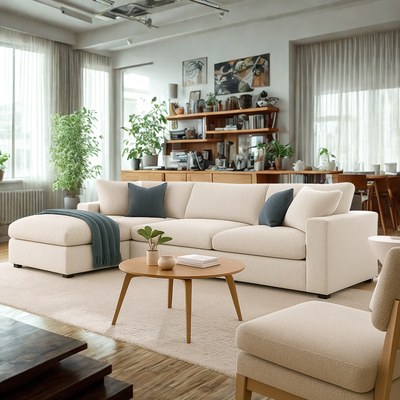 Modernize Relleno L-Shape 4 Piece Sectional Sofa Set - Image 2
