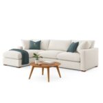 Modernize Relleno L-Shape 4 Piece Sectional Sofa Set Off White