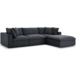 Modernize Relleno L-Shape 4 Piece Sectional Sofa Set
