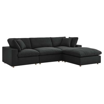 Modernize Relleno L-Shape 4 Piece Sectional Sofa Set