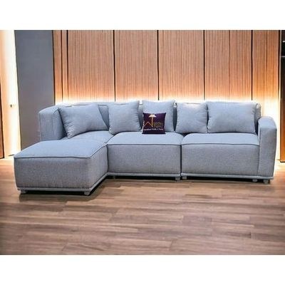 Madera Handmade Modular Sectional Sofa Set 5 Seater (Cream) - Image 4