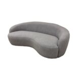 Wave Boucle Fabric Modern 3 Seater Sectional Sofa