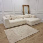Bubble Design Tufted Boucle Fabric Modern 5 Seater Sectional Sofa